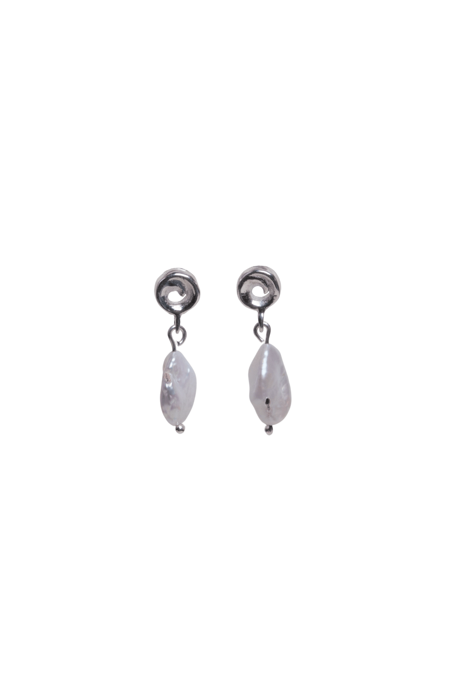 Aretes Rollitos Mini Perla