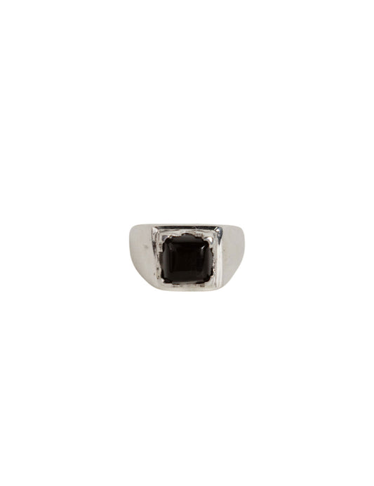 Anillo Punto Cadeneta Ónix