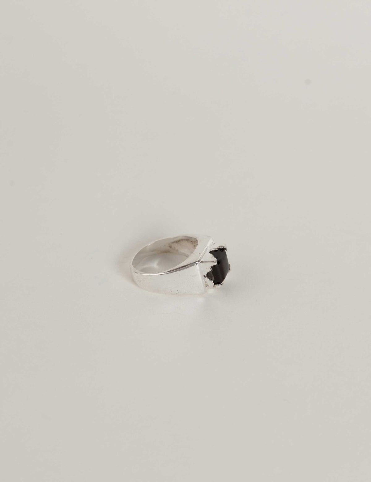 Anillo Punto Cadeneta Ónix