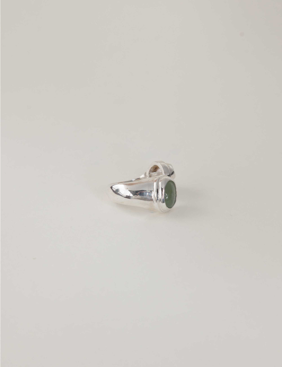 Anillo Lado Revés Crisoprasa