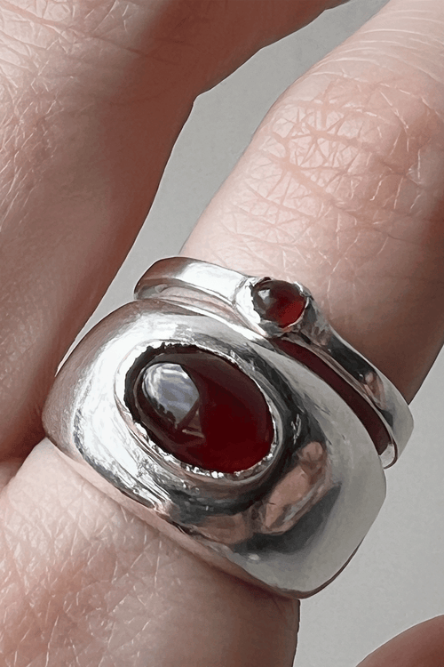 Anillo Cendra Cornalina