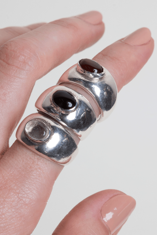 Anillo Cendra Cuarzo Cristal