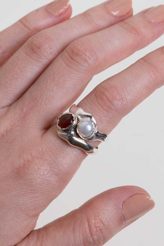 Anillo Eira Perla Natural
