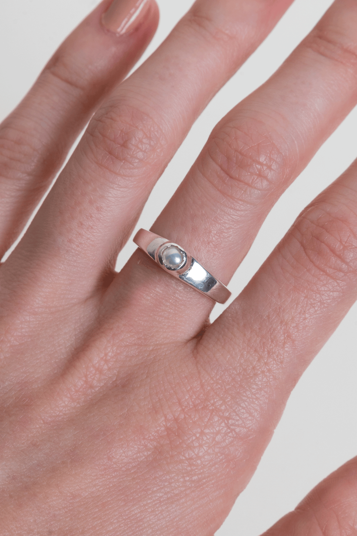 Anillo Nube Perla Natural