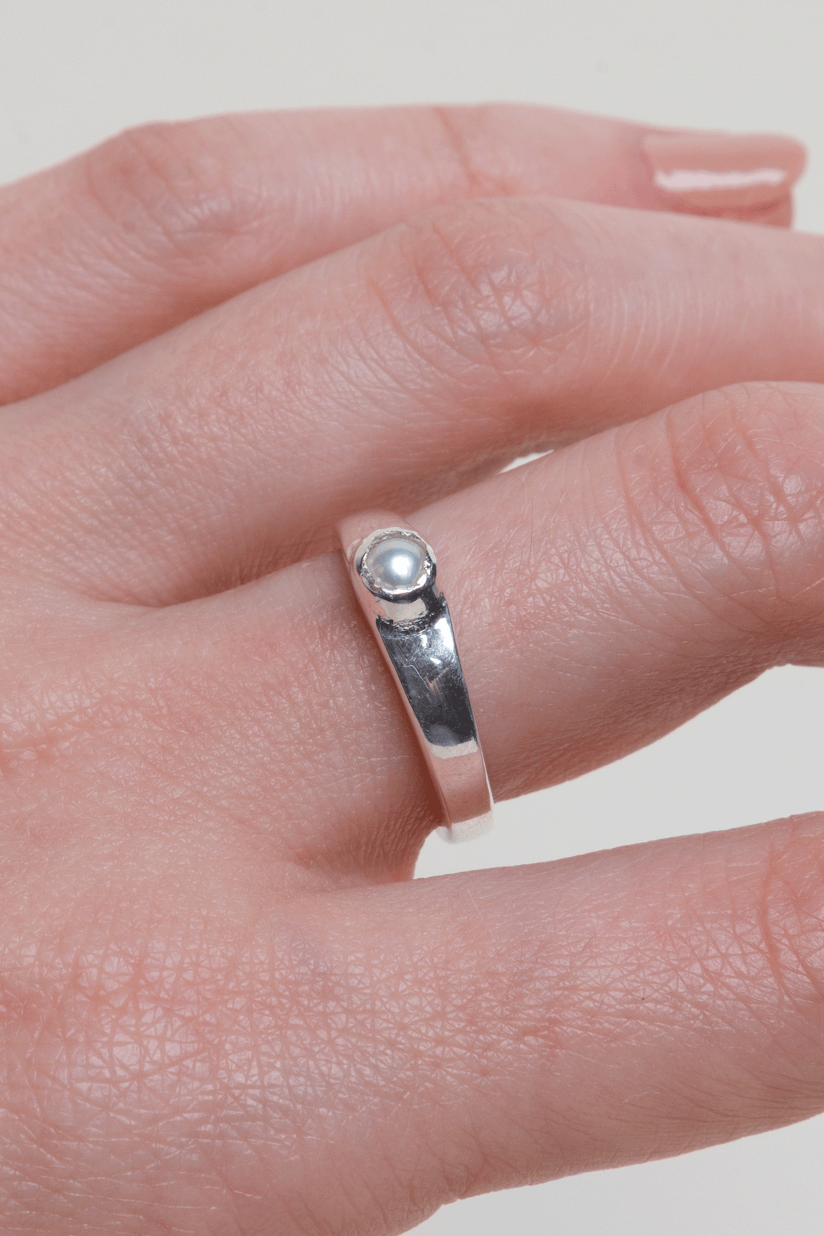 Anillo Nube Perla Natural