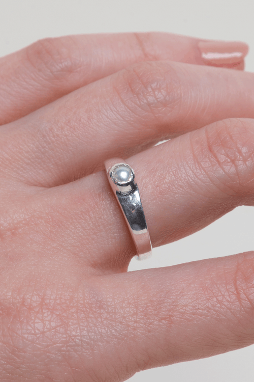 Anillo Nube Perla Natural