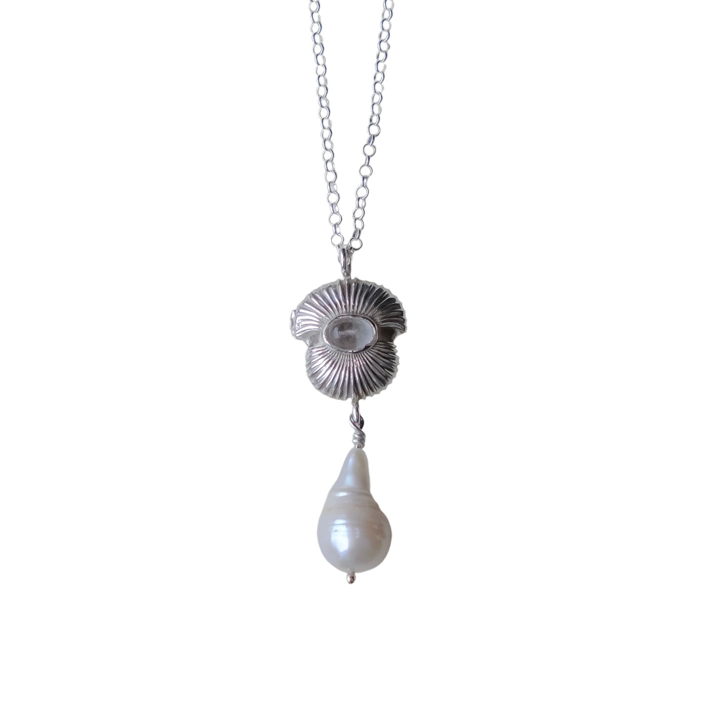 Collar Relicario Oda Cuarzo Cristal