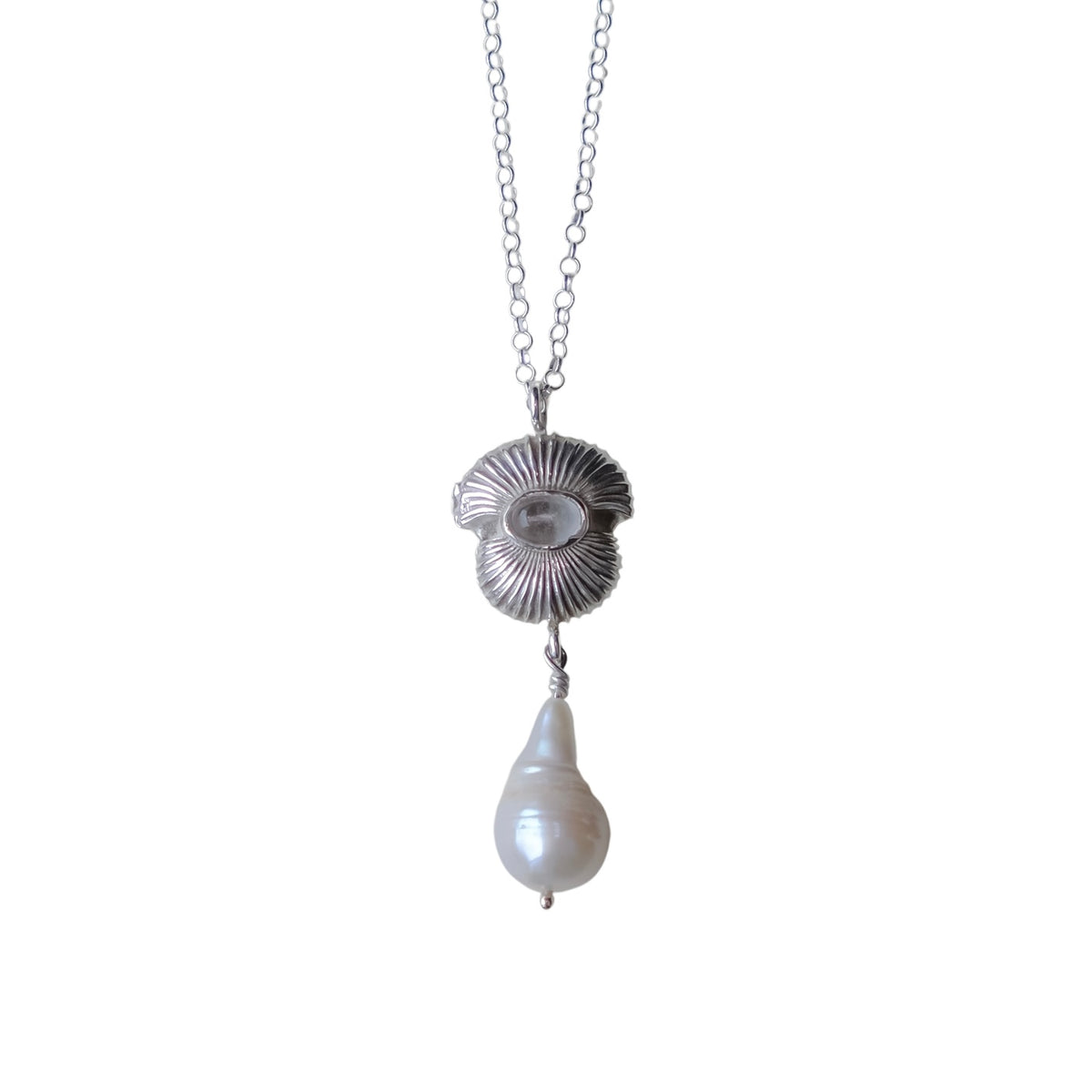 Collar Relicario Oda Cuarzo Cristal